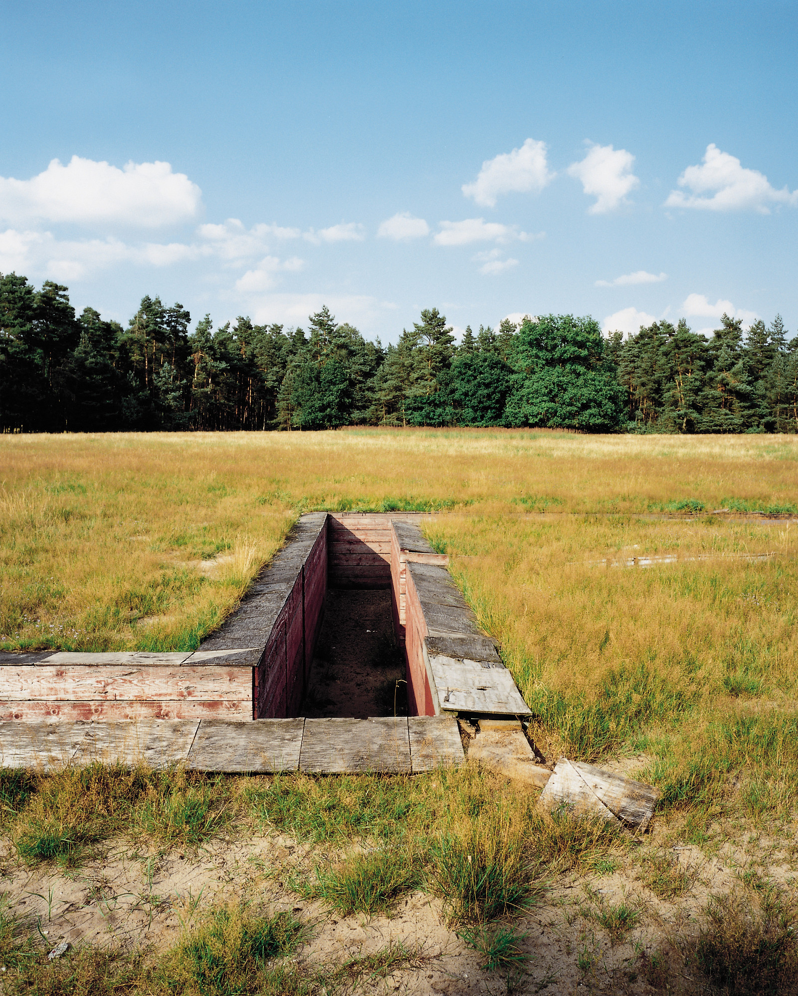 Iraqi Trench. Mock-up infantry trench based on serial photographs used in training for the gulf war