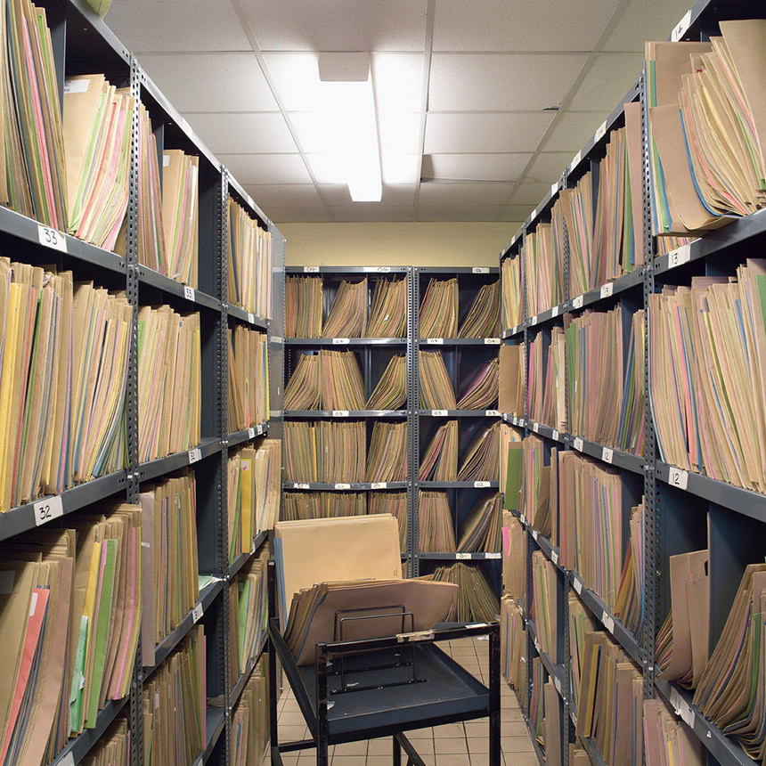 Royal Victoria Hospital, Röntgenabteilung, Archiv