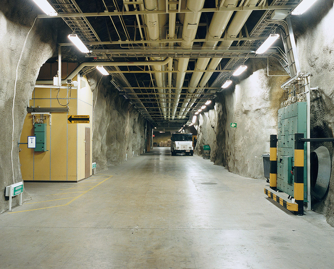 September 2001: Armoured van carrying euro leaving a vault of Suomen Pankki - finlands bank near Helsinki.
