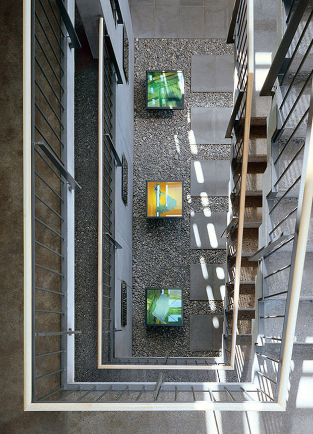 Roman Museum Mengen-Ennetach, view from Stairway