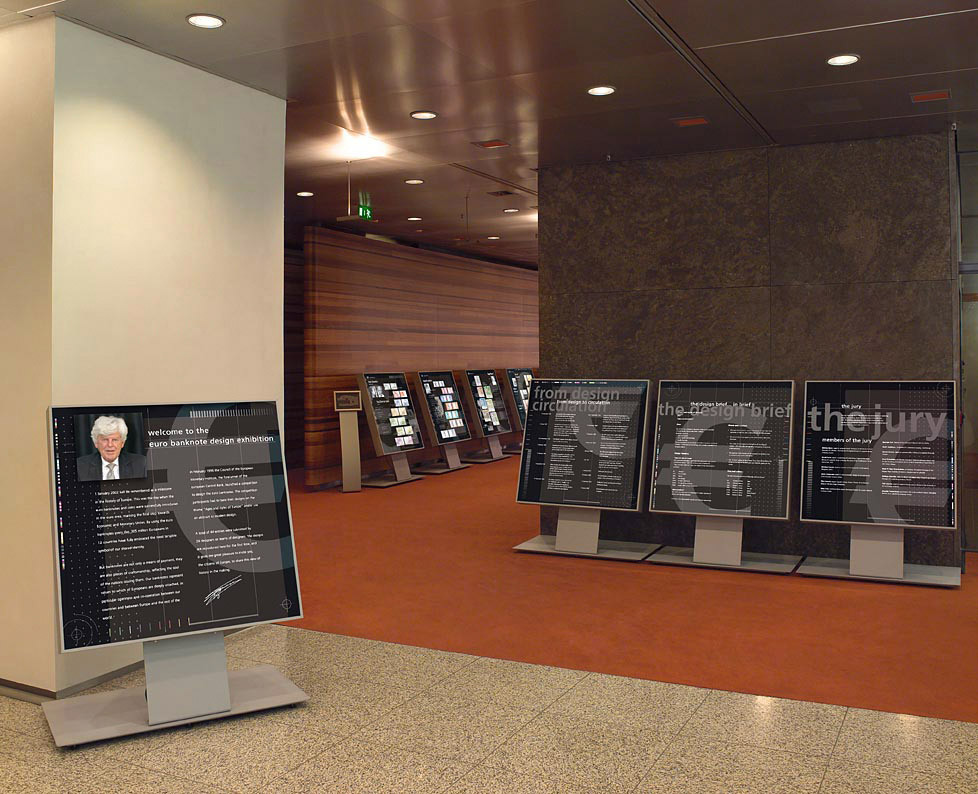 „Euro Banknote Design Exhibition“, Europäische Zentralbank Frankfurt